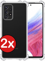BTH BTH Samsung Galaxy A53 Hoesje Shockproof - Transparant - 2 PACK