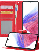 BTH BTH Samsung Galaxy A53 Hoesje Bookcase - Rood
