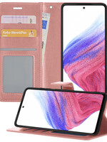 BTH BTH Samsung Galaxy A53 Hoesje Bookcase - Rose Goud