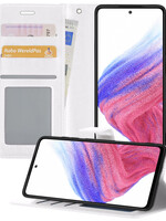 BTH BTH Samsung Galaxy A53 Hoesje Bookcase - Wit