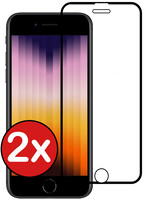BTH BTH iPhone SE 2022 Screenprotector Glas Full Cover 3D - 2 PACK