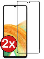 BTH BTH Samsung Galaxy A33 Screenprotector Glas Full Cover - 2 PACK