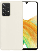BTH BTH Samsung Galaxy A33 Hoesje Siliconen - Wit