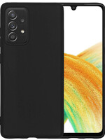 BTH BTH Samsung Galaxy A33 Hoesje Siliconen - Zwart