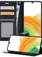 BTH BTH Samsung Galaxy A33 Hoesje Bookcase - Zwart