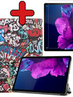 BTH BTH Lenovo Tab P11 Hoes Met Screenprotector - Graffity