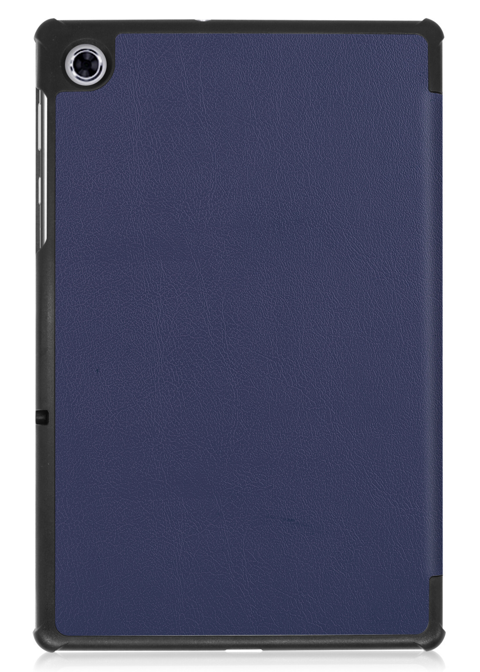 BTH Hoes Geschikt voor Lenovo Tab M10 FHD Plus 2nd Gen Hoes Book Case Hoesje Trifold Cover Met Screenprotector - Hoesje Geschikt voor Lenovo Tab M10 FHD Plus (2e Gen) Hoesje Bookcase - Donkerblauw