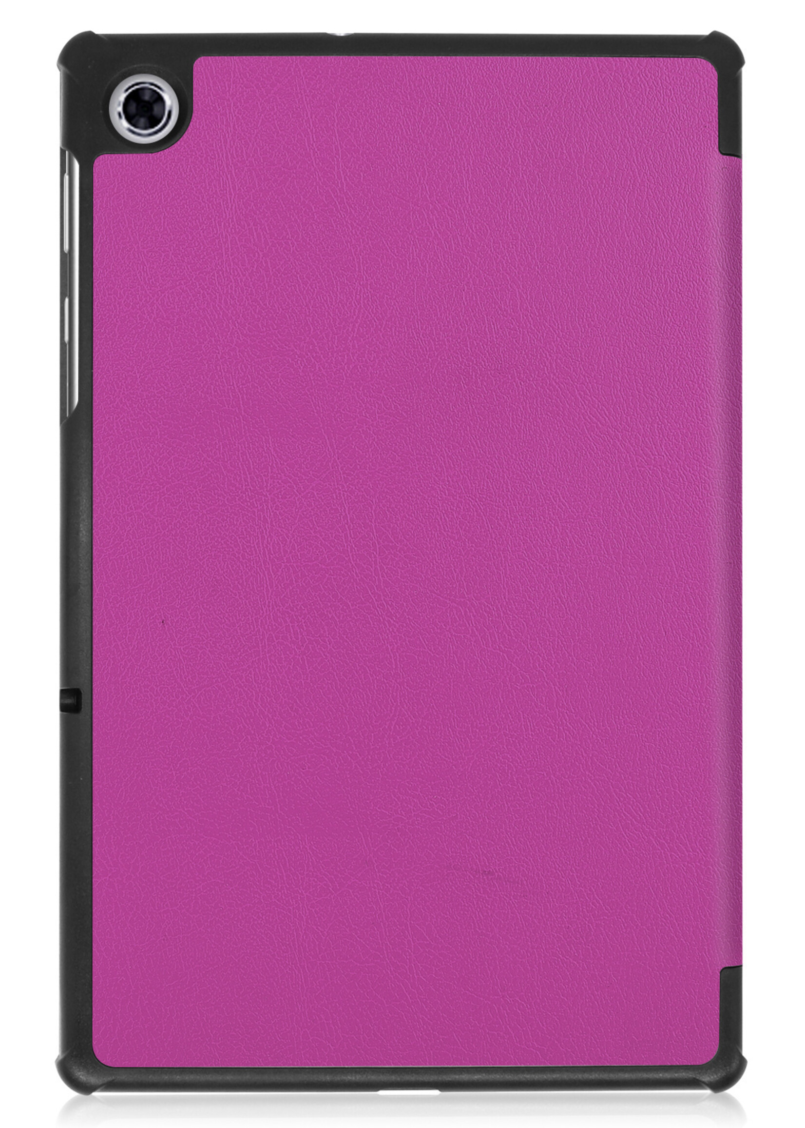 BTH Hoes Geschikt voor Lenovo Tab M10 FHD Plus 2nd Gen Hoes Book Case Hoesje Trifold Cover Met Screenprotector - Hoesje Geschikt voor Lenovo Tab M10 FHD Plus (2e Gen) Hoesje Bookcase - Paars