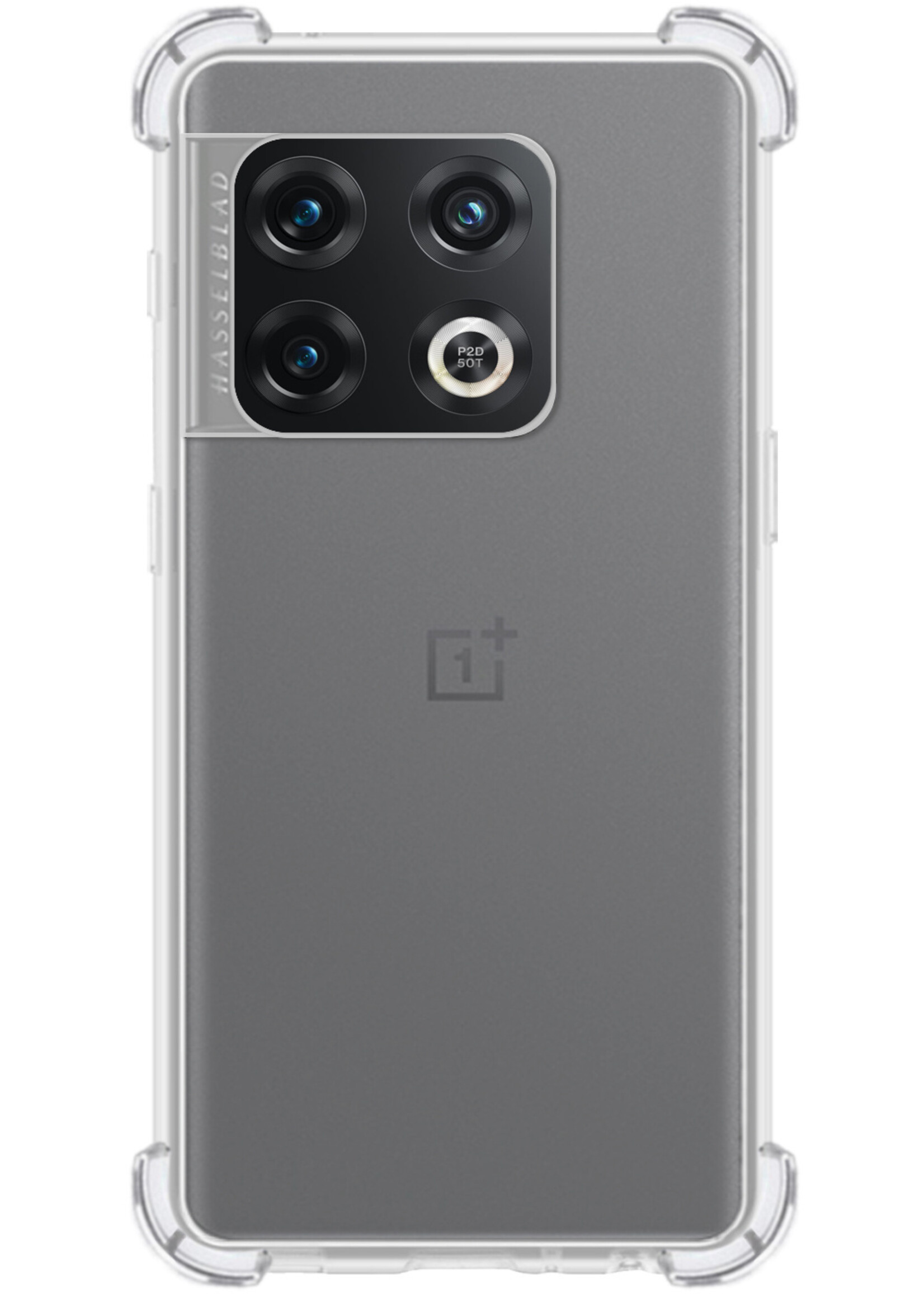 BTH OnePlus 10 Pro Hoesje Siliconen Shock Proof Case Transparant - OnePlus 10 Pro Hoesje Transparant - OnePlus 10 Pro Hoes Cover Shockproof