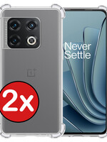 BTH BTH OnePlus 10 Pro Hoesje Shockproof - Transparant - 2 PACK