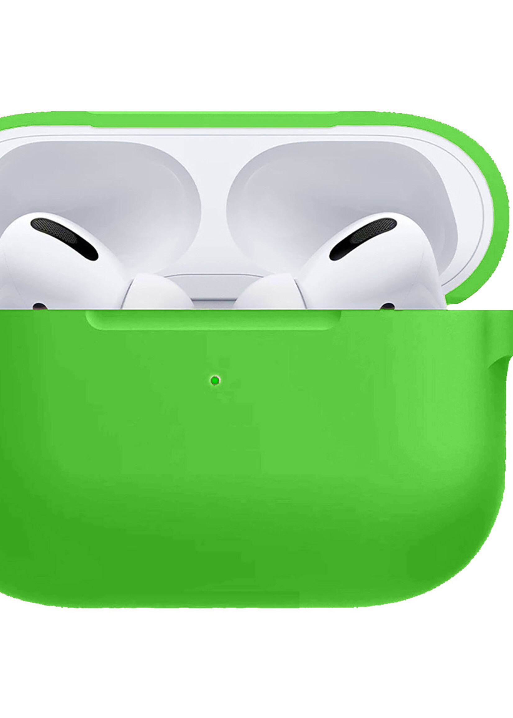 BTH Hoesje voor Apple AirPods Pro Case Siliconen Hoes - Zwart