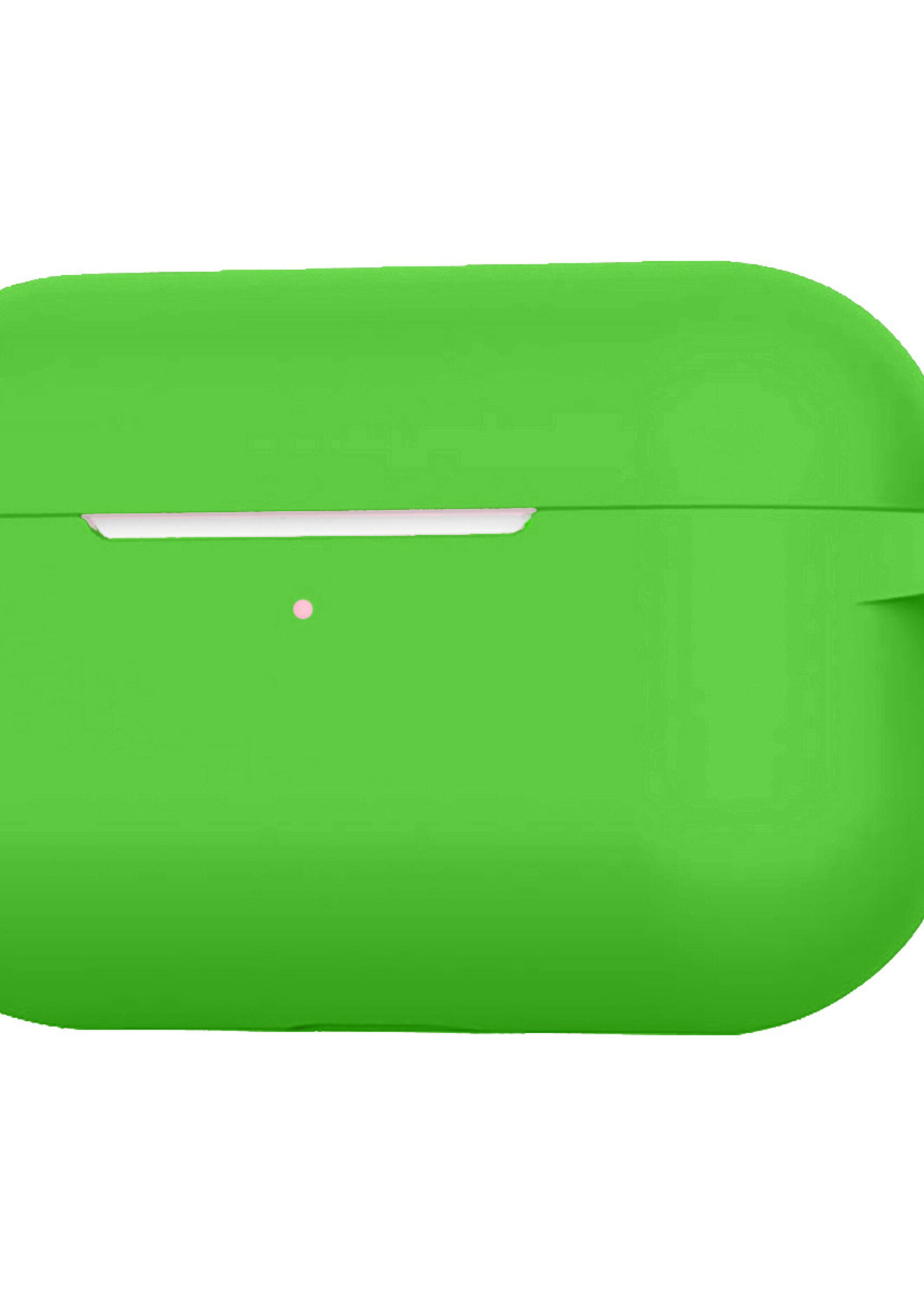 BTH Hoesje voor Apple AirPods Pro Case Siliconen Hoes - Zwart
