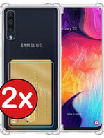 BTH BTH Samsung Galaxy A70 Hoesje Pashouder - 2 PACK
