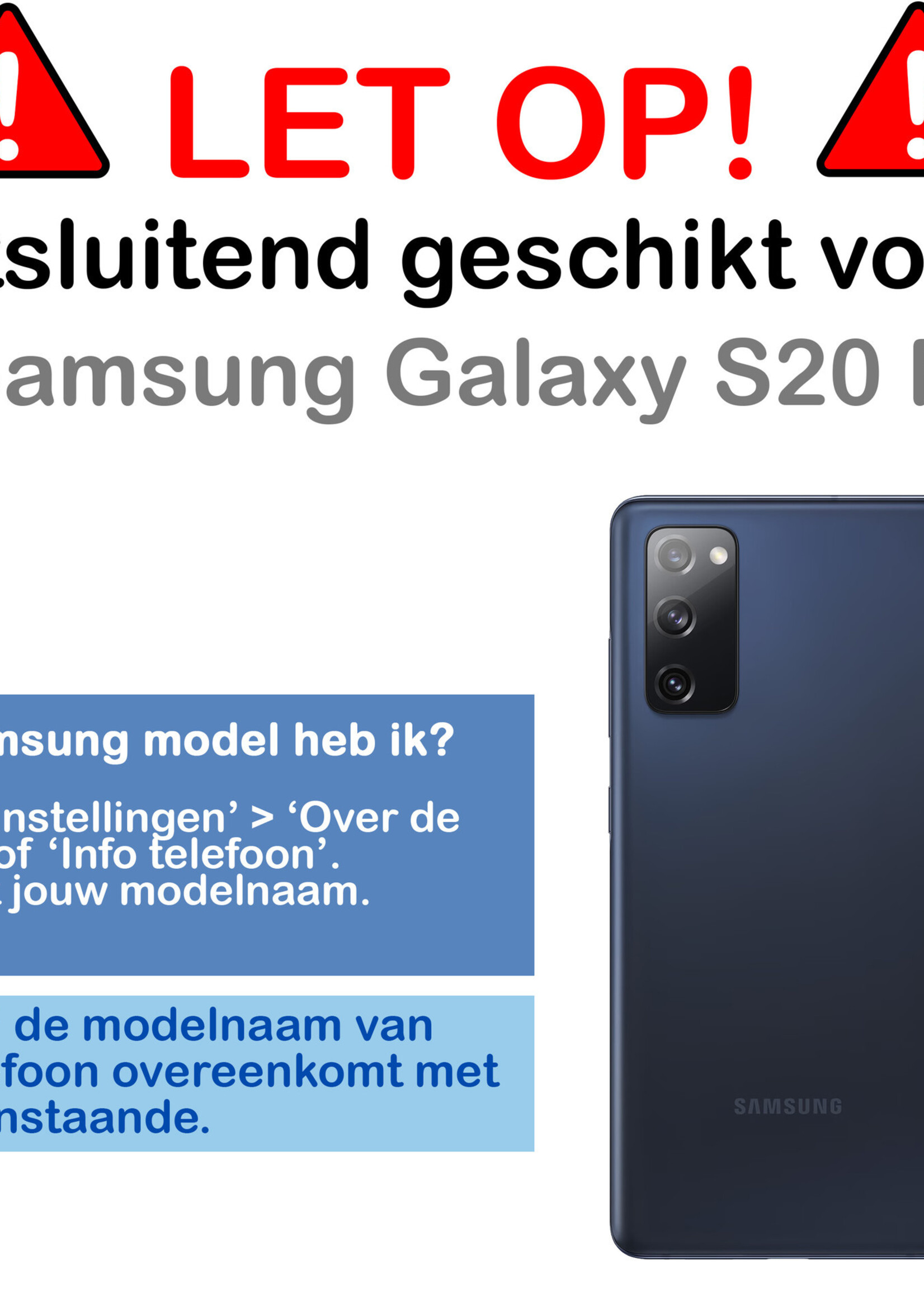 BTH Samsung S20FE Hoesje Met Pasjeshouder - Samsung Galaxy S20FE Hoesje Transparant Shock Proof Case - Samsung S20FE Hoesje Met Kaarthouder