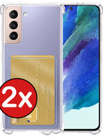 BTH BTH Samsung Galaxy S21FE Hoesje Pashouder - 2 PACK