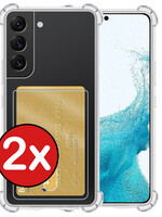 BTH BTH Samsung Galaxy S22 Hoesje Pashouder - 2 PACK