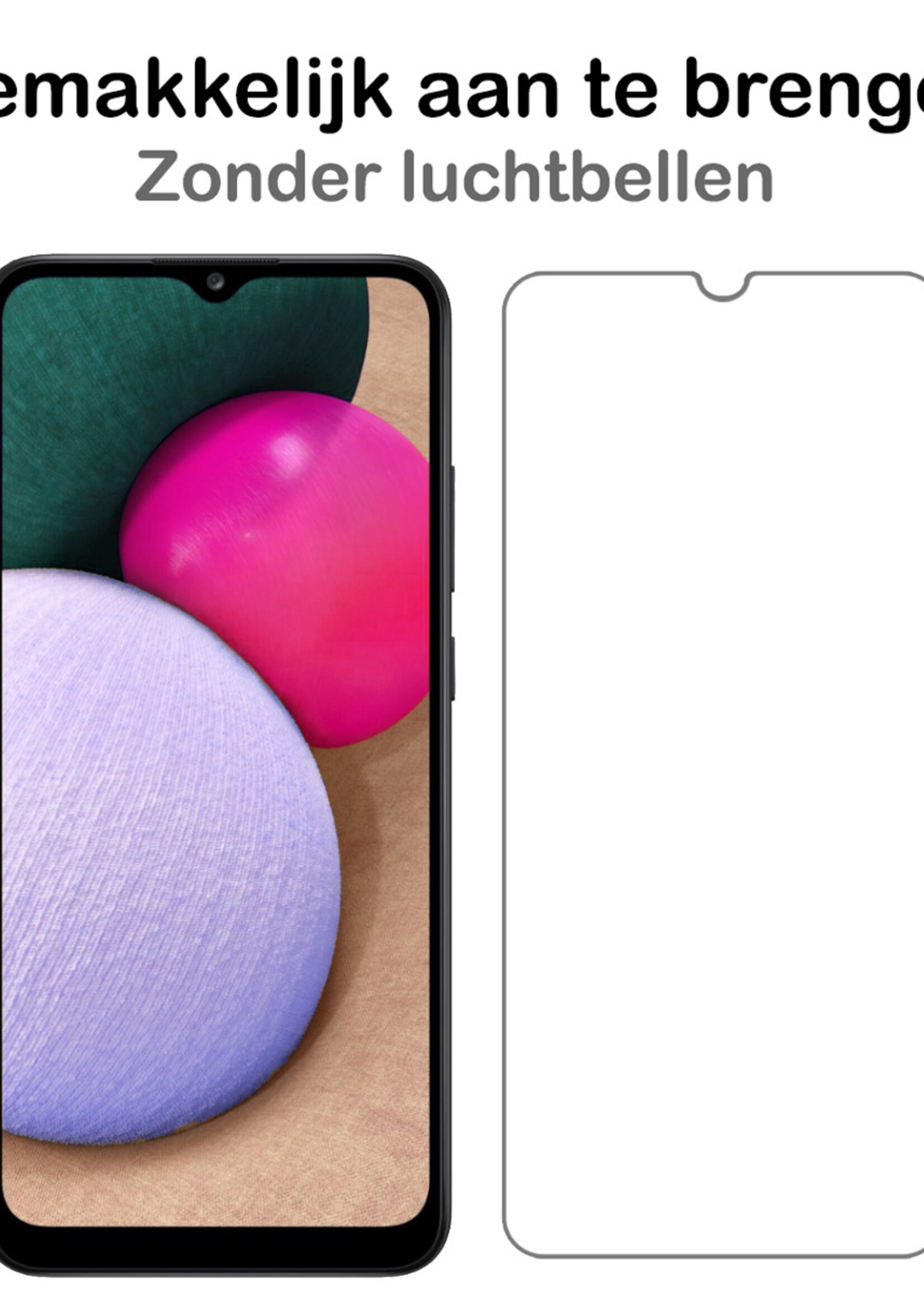 BTH Screenprotector Geschikt voor Samsung A03s Screenprotector Glas Gehard Tempered Glass - Screenprotector Geschikt voor Samsung Galaxy A03s Screen Protector Screen Cover - 3 PACK