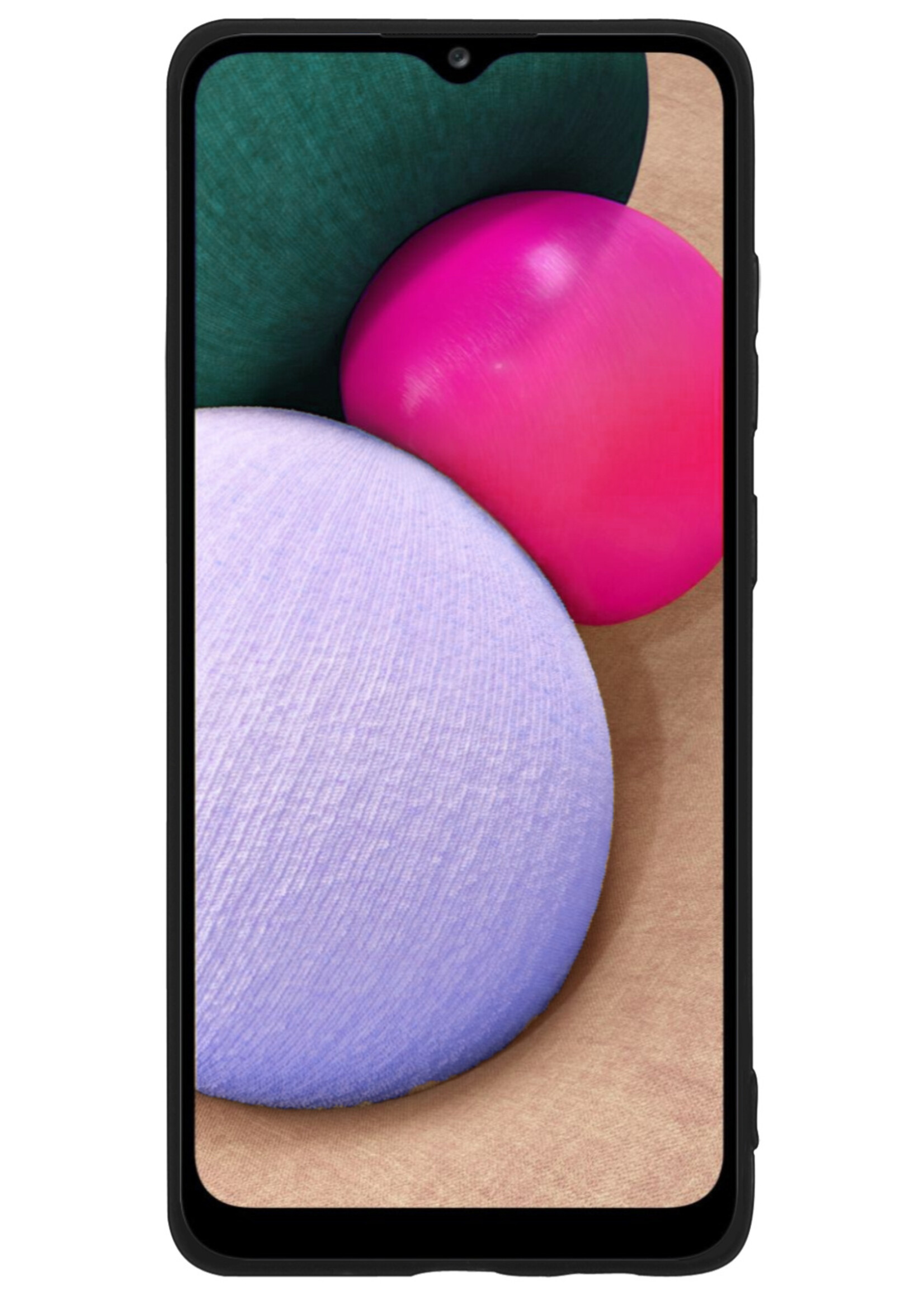 BTH Hoesje Geschikt voor Samsung A03s Hoesje Siliconen Case Hoes - Hoes Geschikt voor Samsung Galaxy A03s Hoes Cover Case - Zwart - 2 PACK