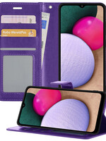 BTH BTH Samsung Galaxy A03s Hoesje Bookcase - Paars