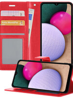 BTH BTH Samsung Galaxy A03s Hoesje Bookcase - Rood