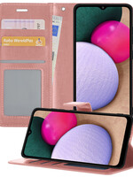 BTH BTH Samsung Galaxy A03s Hoesje Bookcase - Rose Goud