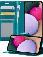 BTH BTH Samsung Galaxy A03s Hoesje Bookcase - Turquoise