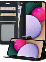 BTH BTH Samsung Galaxy A03s Hoesje Bookcase - Zwart