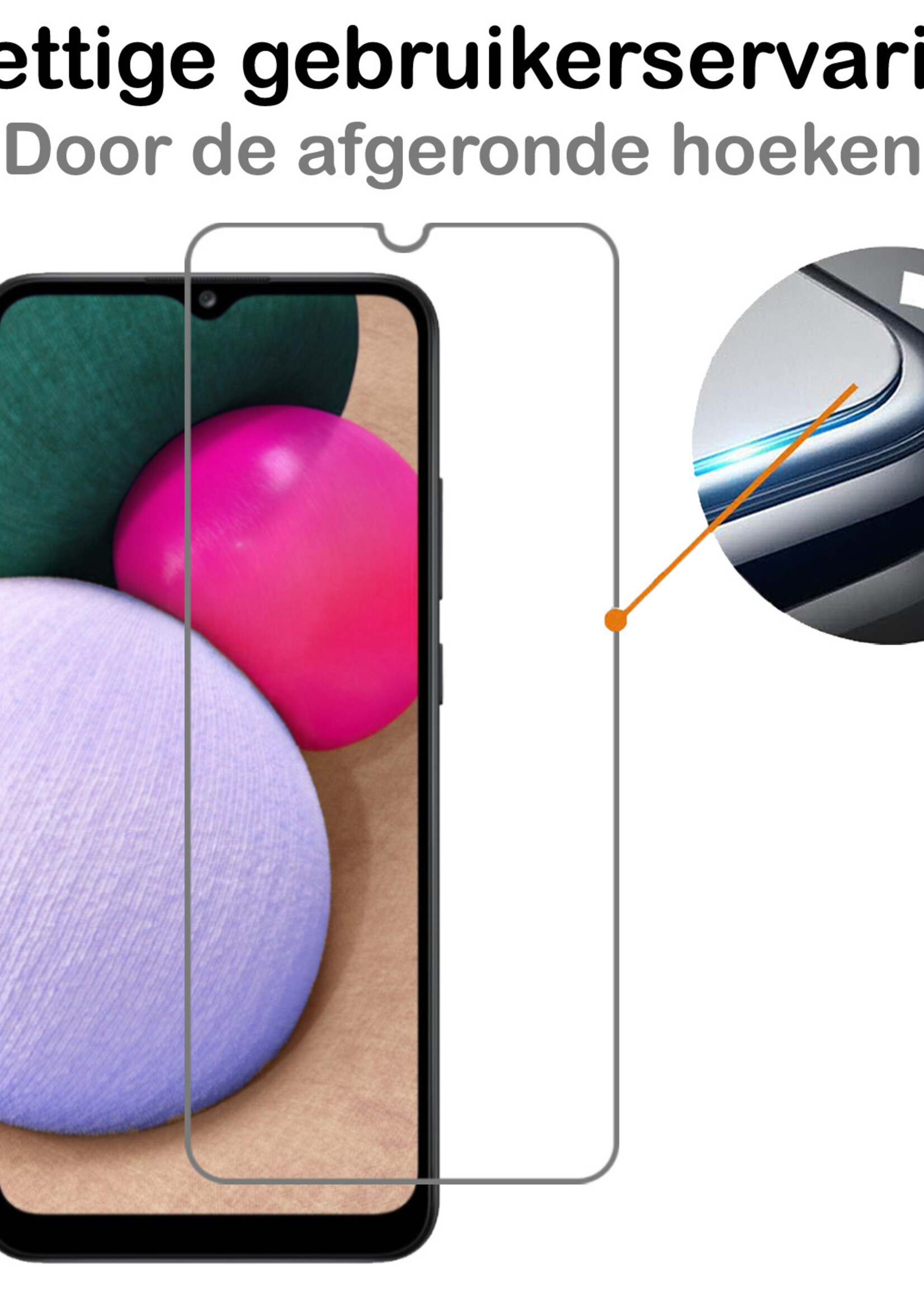 BTH Hoesje Geschikt voor Samsung A03s Hoesje Siliconen Case Hoes Met Screenprotector - Hoes Geschikt voor Samsung Galaxy A03s Hoes Cover Case - Geel