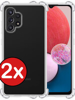 BTH BTH Samsung Galaxy A13 4G Hoesje Shockproof - Transparant - 2 PACK