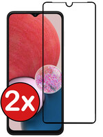 BTH BTH Samsung Galaxy A13 4G Screenprotector Glas Full Cover - 2 PACK