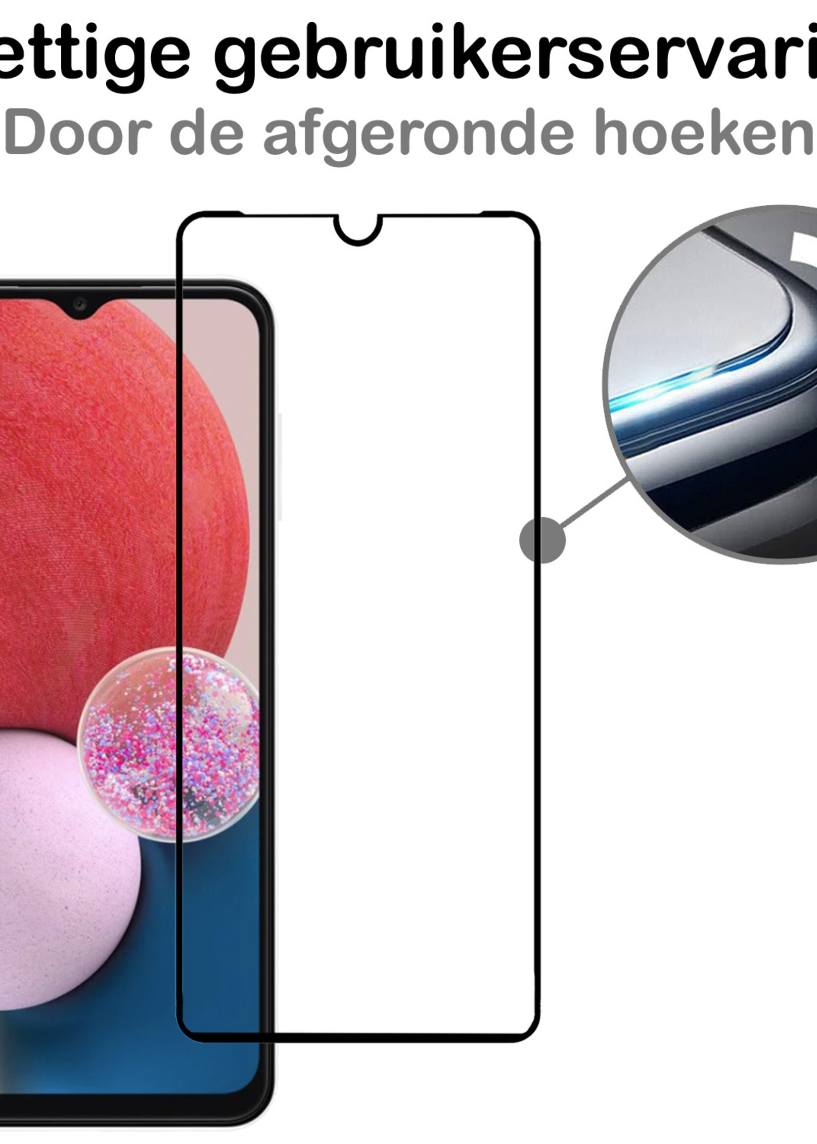BTH Screenprotector Geschikt voor Samsung A13 4G Screenprotector Glas Gehard Tempered Glass Full Cover - Screenprotector Geschikt voor Samsung Galaxy A13 4G Screen Protector Screen Cover - 2 PACK