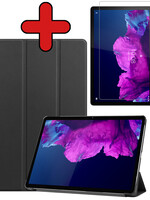 BTH BTH Lenovo Tab P11 Plus Hoes Met Screenprotector - Zwart