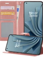 BTH BTH OnePlus 10 Pro Hoesje Bookcase - Rose Goud