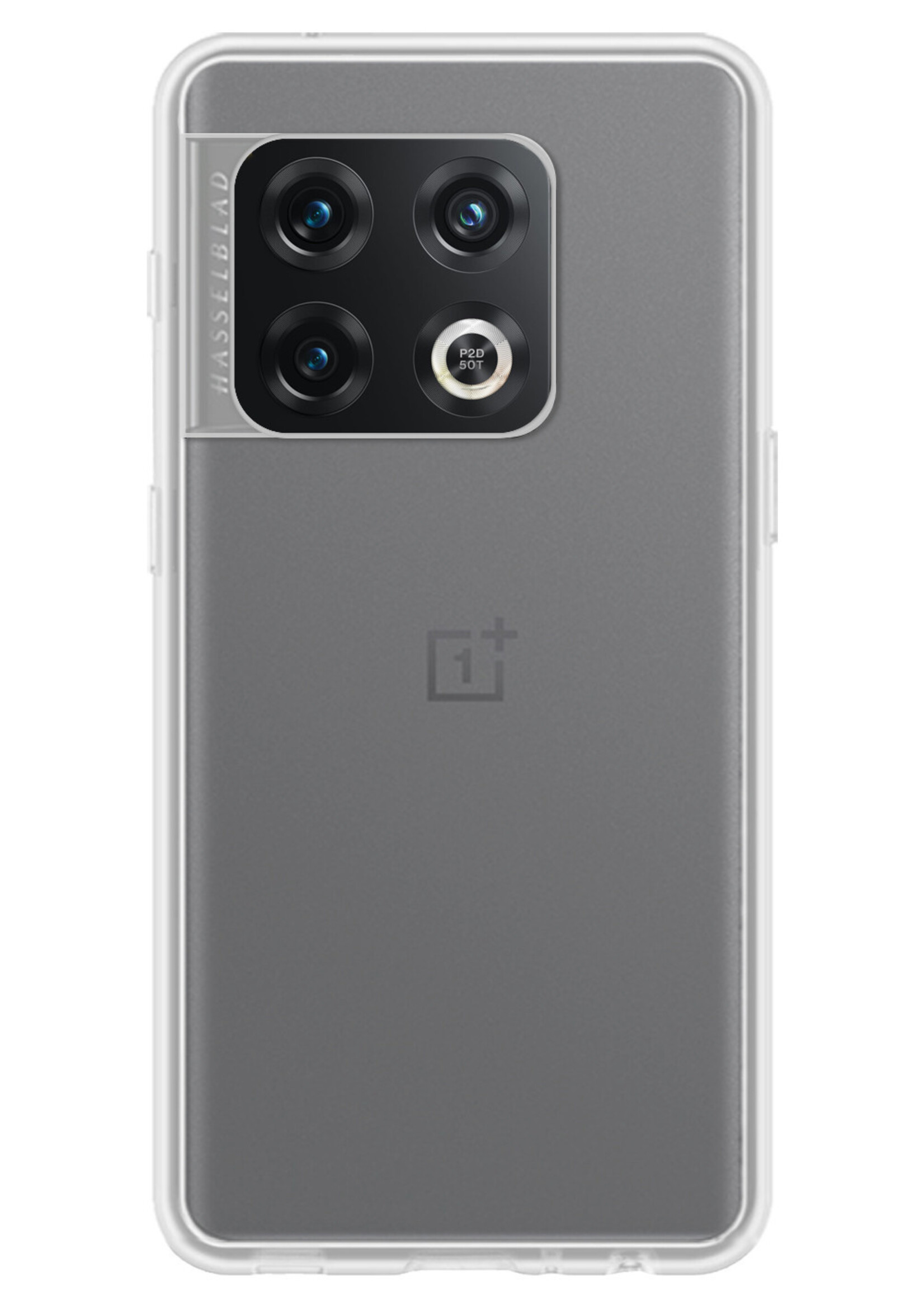 BTH Hoesje Geschikt voor OnePlus 10 Pro Hoesje Siliconen Case Hoes Met Screenprotector - Hoes Geschikt voor OnePlus 10 Pro Hoes Cover Case - Transparant