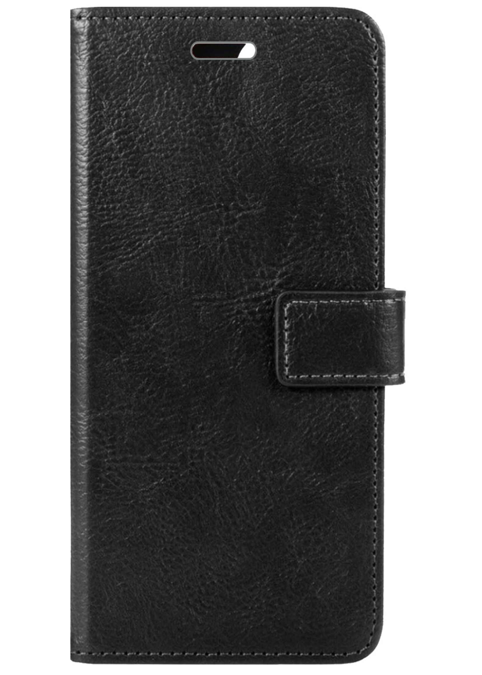 BTH Hoesje Geschikt voor OnePlus 10 Pro Hoesje Book Case Hoes Portemonnee Cover Walletcase Met Screenprotector - Hoes Geschikt voor OnePlus 10 Pro Hoes Bookcase Hoesje - Zwart