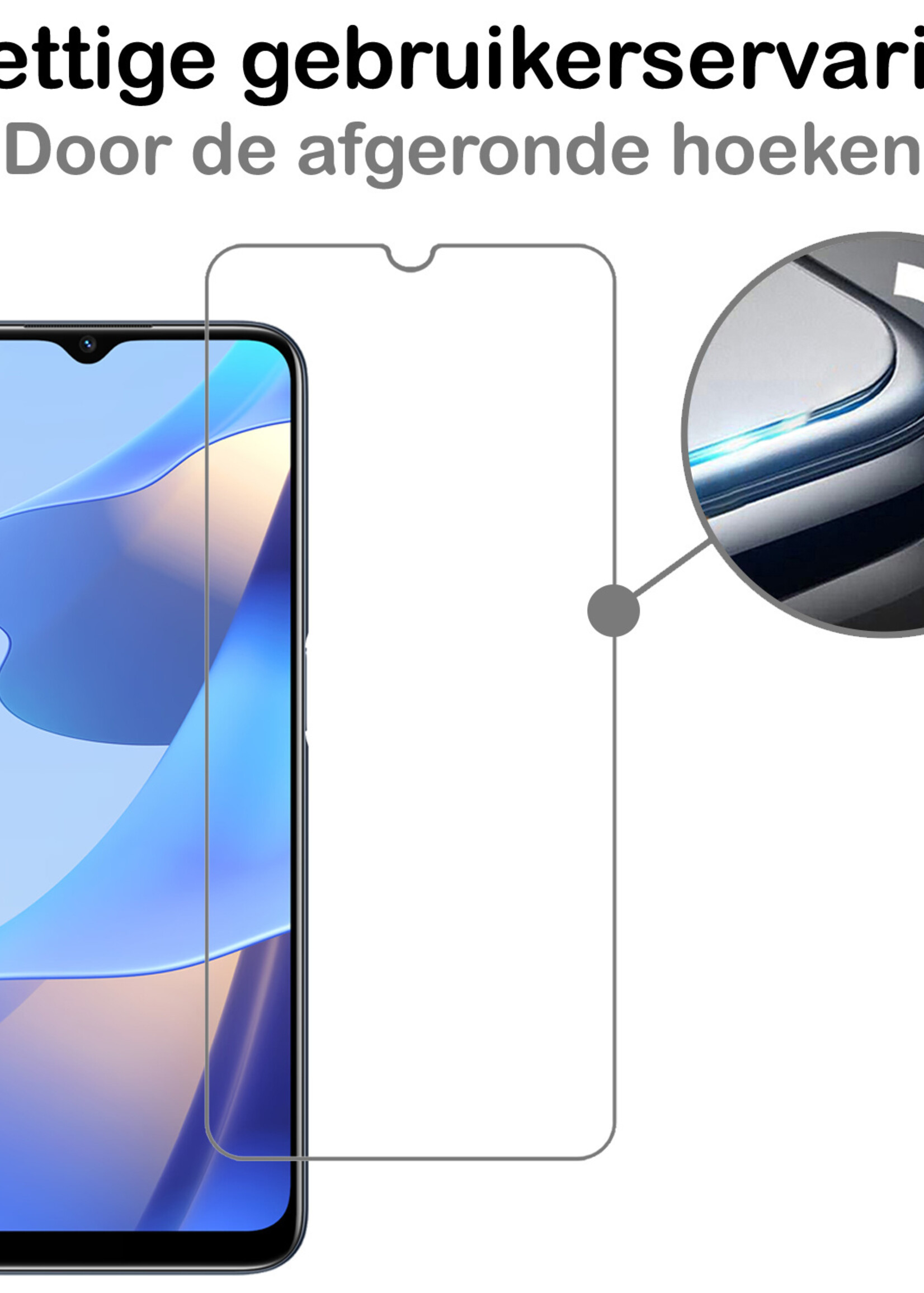 BTH OPPO A16 Screenprotector Glas Gehard - OPPO A16 Screenprotector Glas - OPPO A16 Tempered Glas Gehard - OPPO A16 Screen Protector Screen Cover