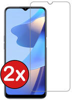 BTH BTH OPPO A16 Screenprotector Glas - 2 PACK