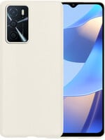 BTH BTH OPPO A16 Hoesje Siliconen - Wit