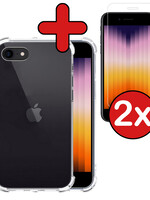 BTH BTH iPhone SE 2022 Hoesje Shockproof Met 2x Screenprotector