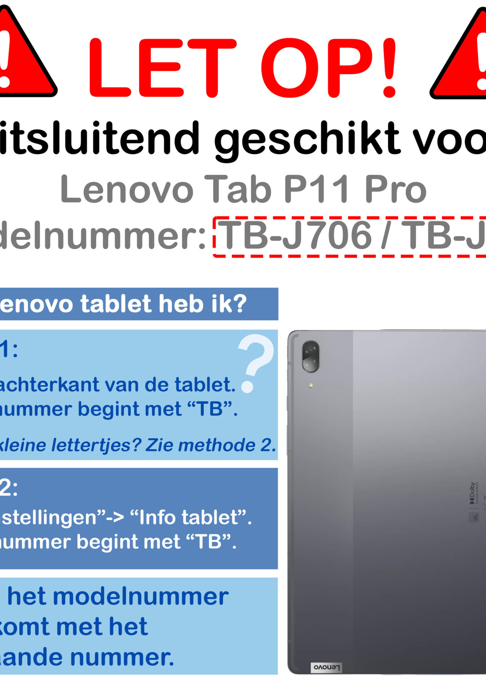 BTH Lenovo Tab P11 Pro Screenprotector Tempered Glass Screen Protector Gehard Glas