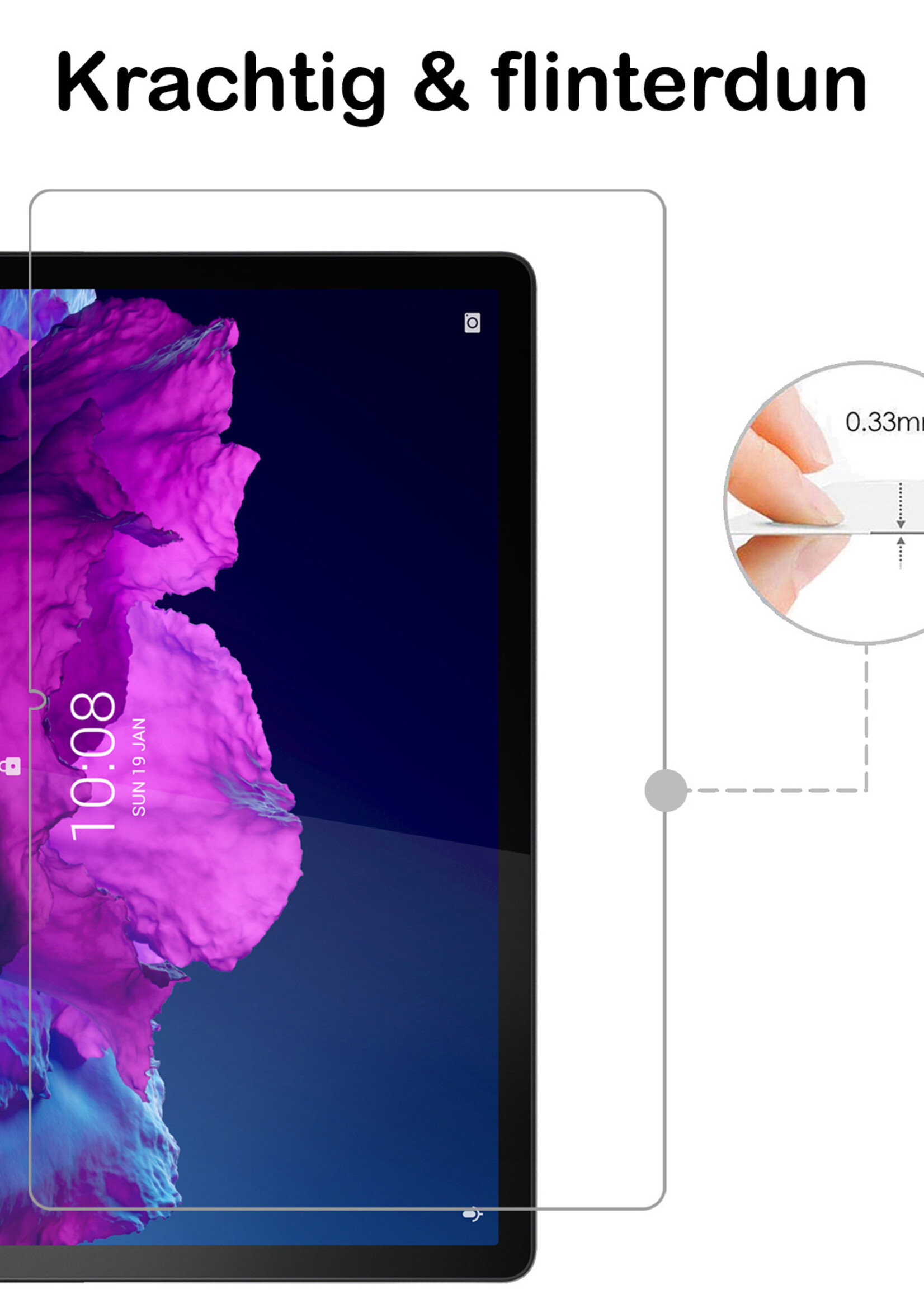 BTH Lenovo Tab P11 Pro Screenprotector Tempered Glass Screen Protector Gehard Glas