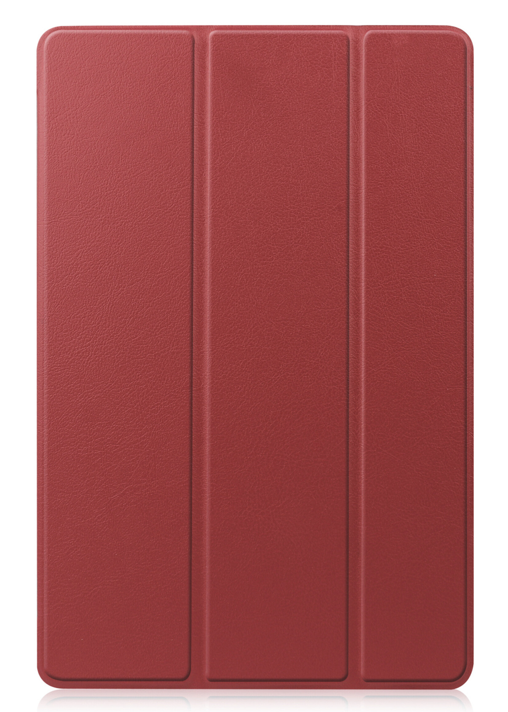 BTH Samsung Tab S8 Ultra Hoes Book Case Hoesje Met S Pen Uitsparing - Samsung Galaxy Tab S8 Ultra Hoesje Cover - Donker Rood