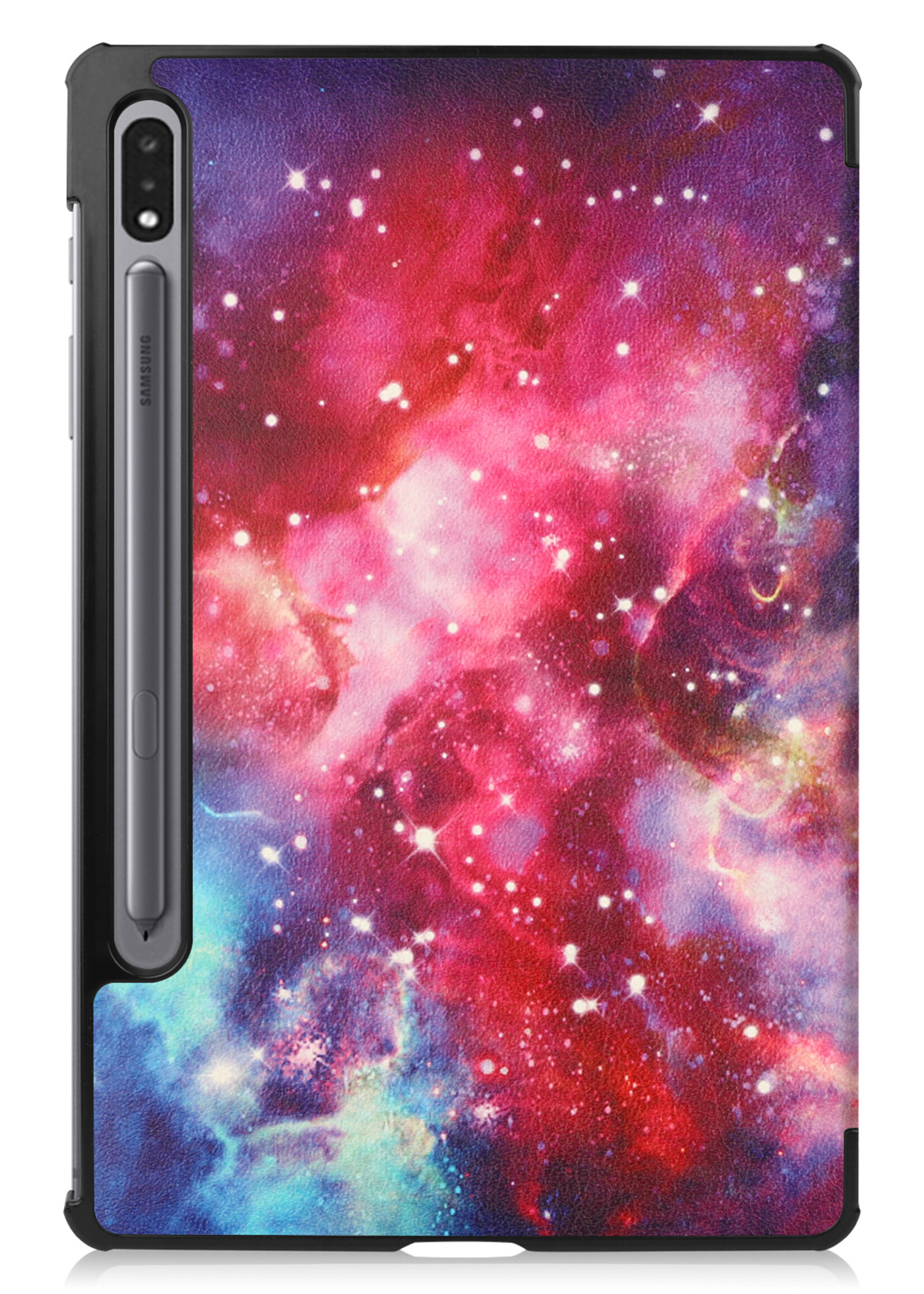 BTH Samsung Tab S8 Ultra Hoes Book Case Hoesje Met S Pen Uitsparing - Samsung Galaxy Tab S8 Ultra Hoesje Cover - Galaxy