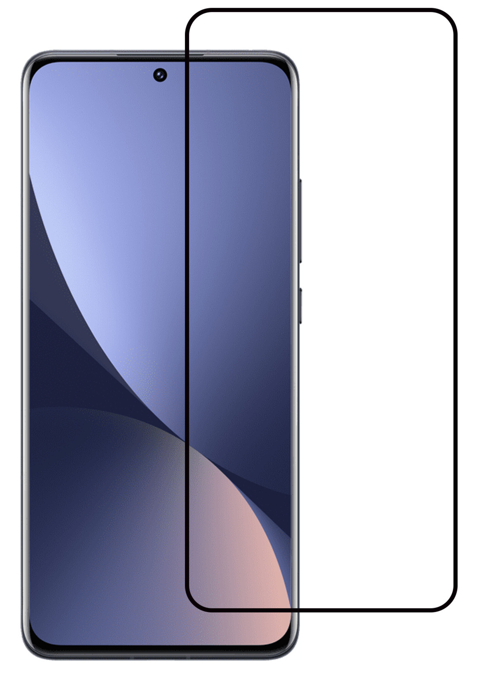 BTH Xiaomi 12 Pro Screenprotector Glas Tempered Glass 3D - Xiaomi 12 Pro Screen Protector 3D Full Cover