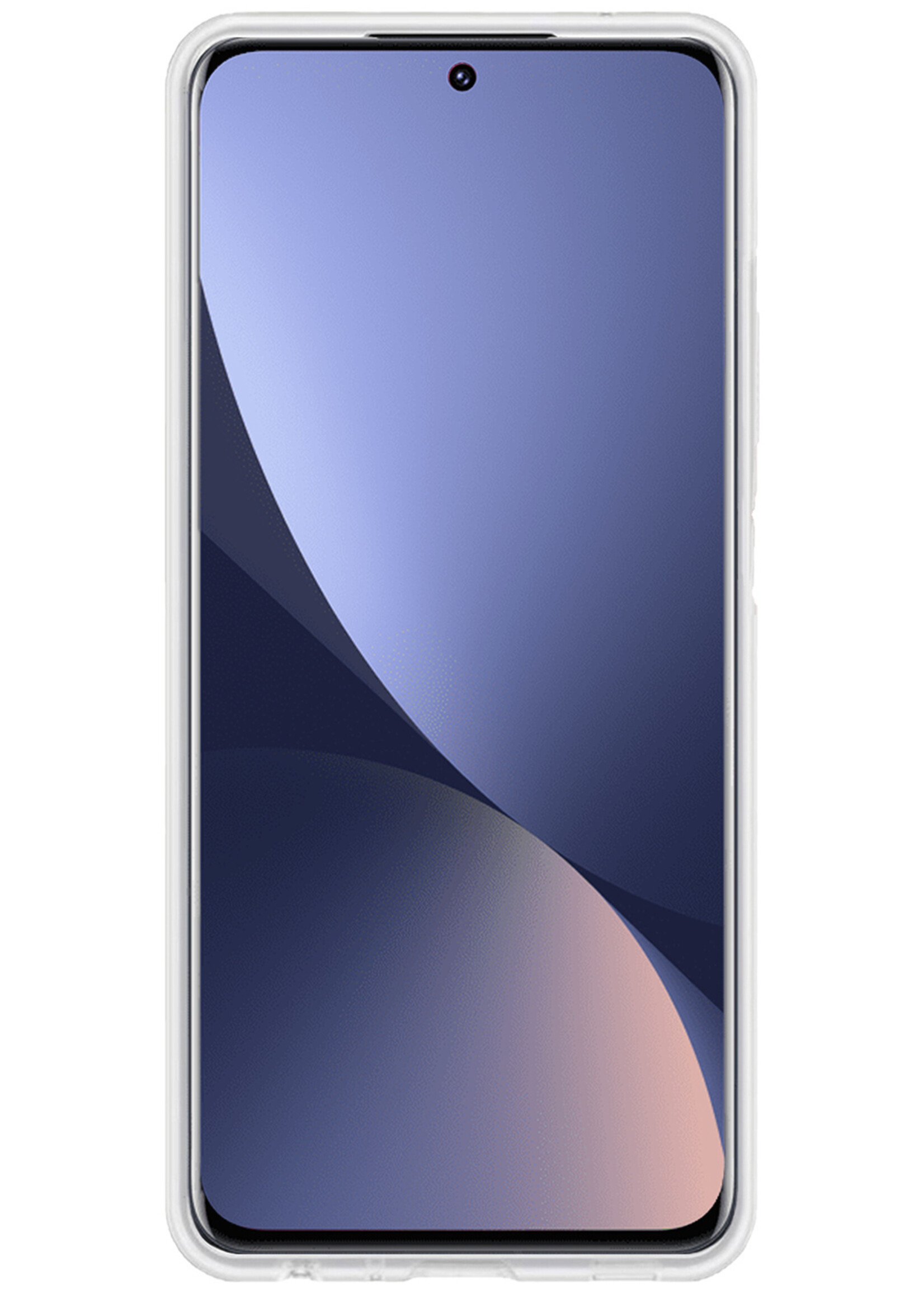 BTH Hoesje Geschikt voor Xiaomi 12 Pro Hoesje Siliconen Case Hoes - Hoes Geschikt voor Xiaomi 12 Pro Hoes Cover Case - Transparant - 2 PACK