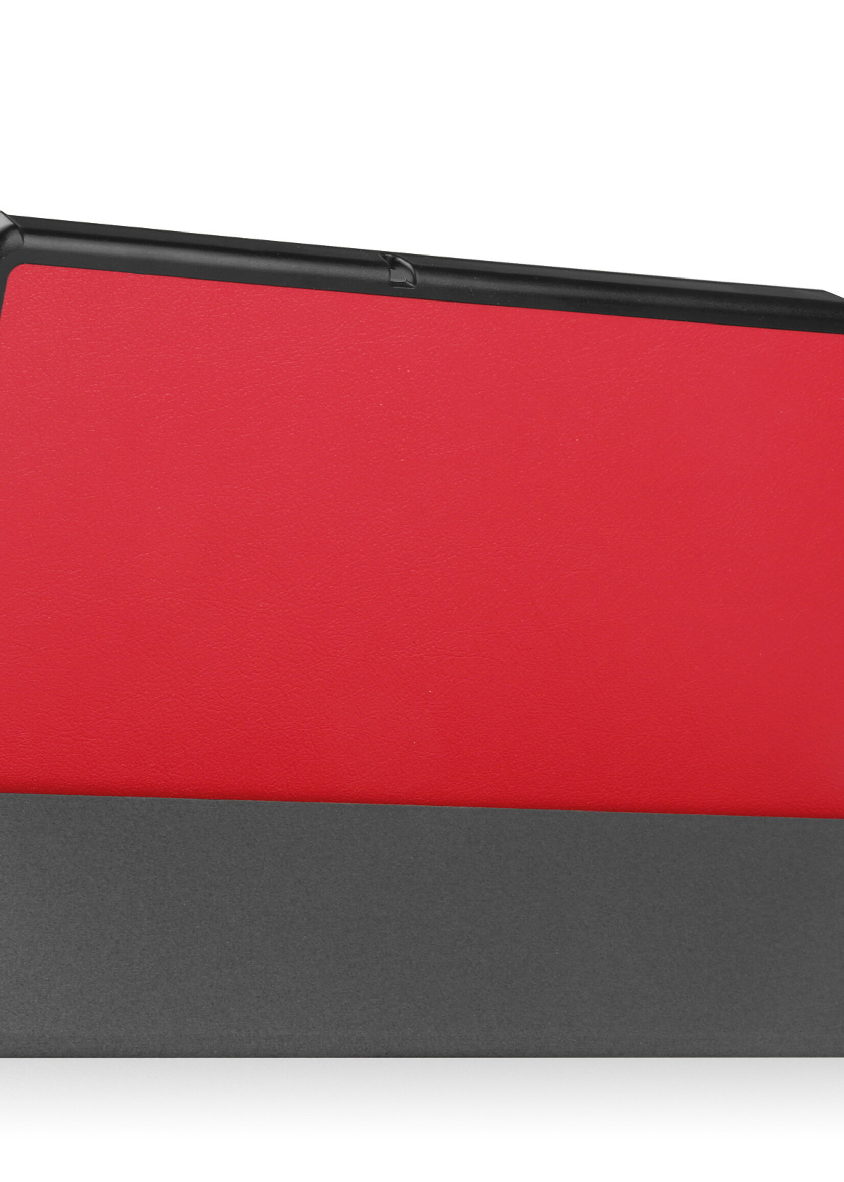 BTH Lenovo Tab M10 Plus Hoes (3e gen) Book Case Hoesje Luxe Cover - Lenovo Tab M10 Plus Hoesje - Rood