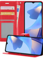 BTH BTH OPPO A16s Hoesje Bookcase - Rood