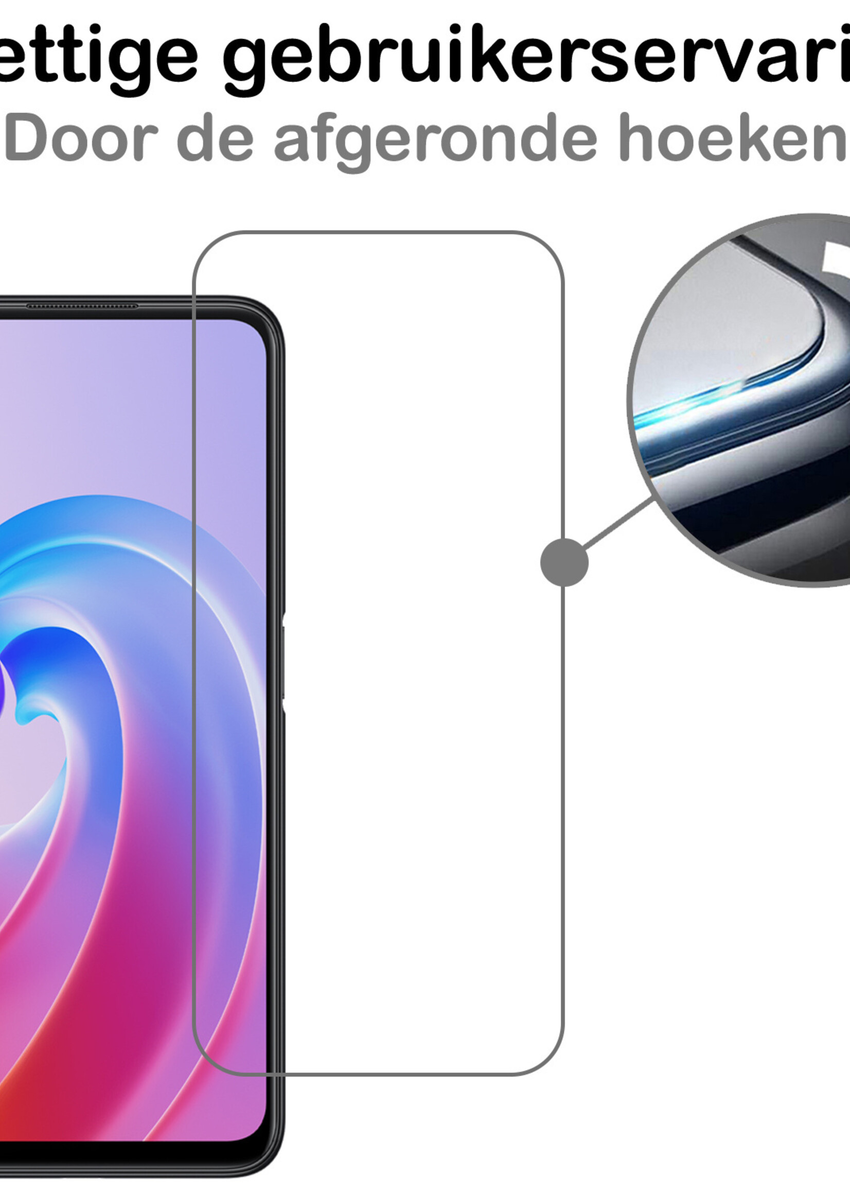 BTH OPPO A76 Screenprotector Glas Gehard - OPPO A76 Screenprotector Glas - OPPO A76 Tempered Glas Gehard - OPPO A76 Screen Protector Screen Cover