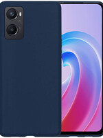 BTH BTH OPPO A76 Hoesje Siliconen - Donkerblauw