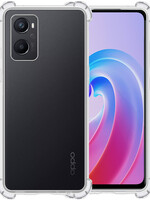 BTH BTH OPPO A96 Hoesje Shockproof - Transparant